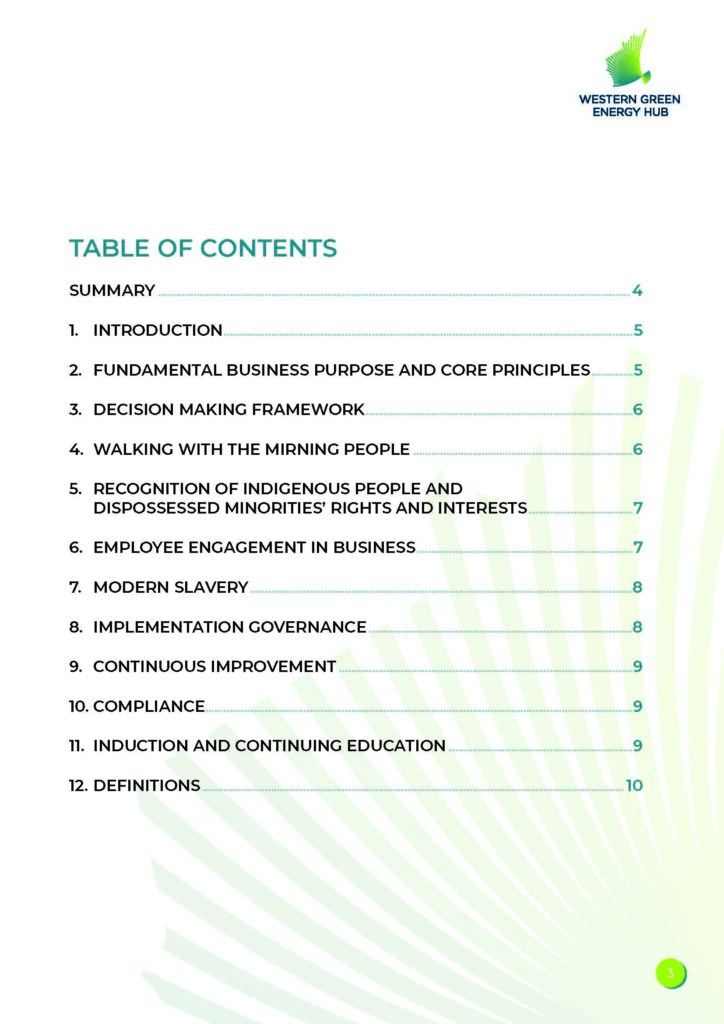 WGEH Corporate Charter Page