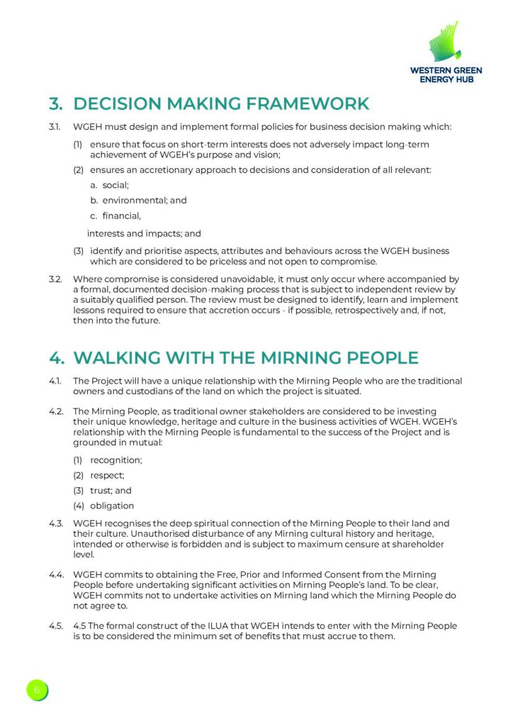 WGEH Corporate Charter Page